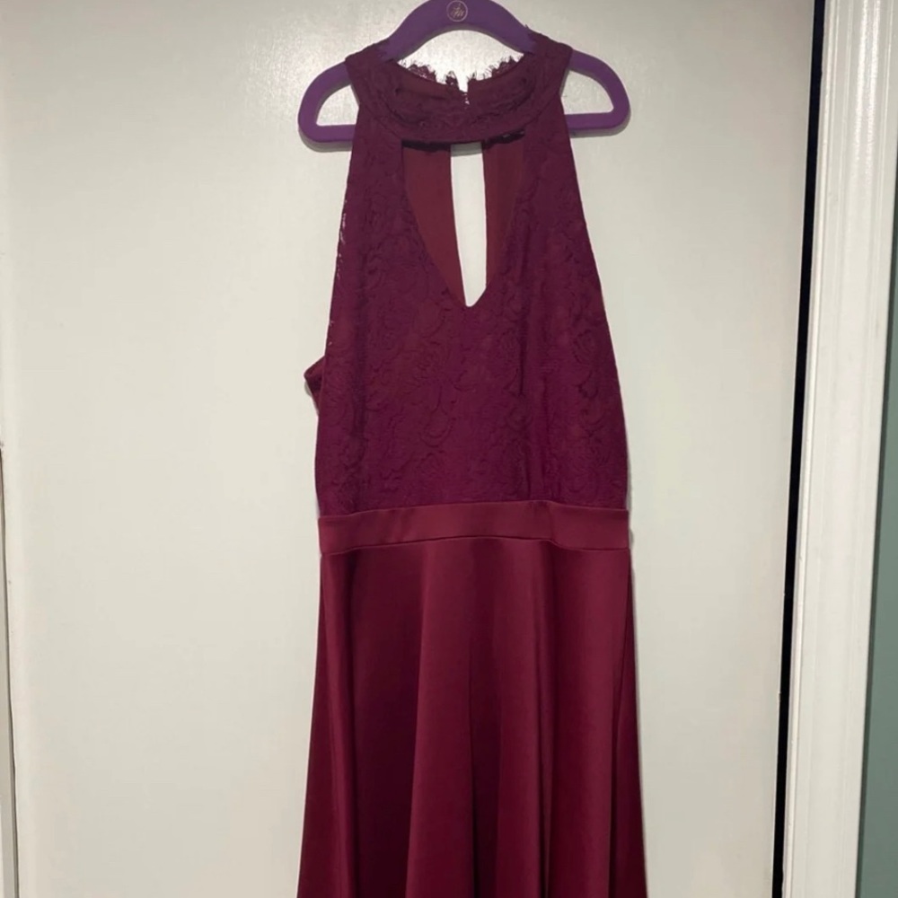 Francesca’s Lace and satin dress